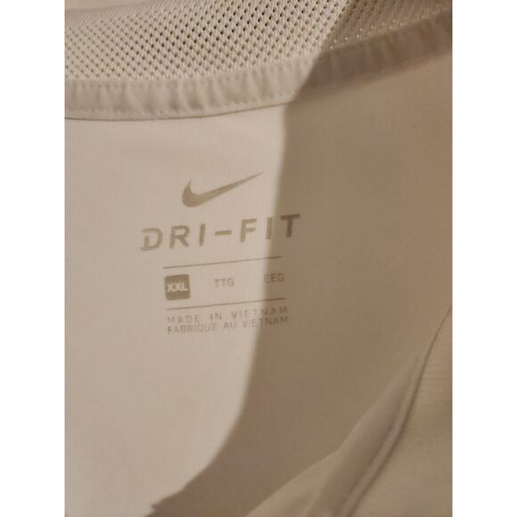 Nike Mens Dri-Fit Polo Golf Clubs White XXL - Picture 2 of 4